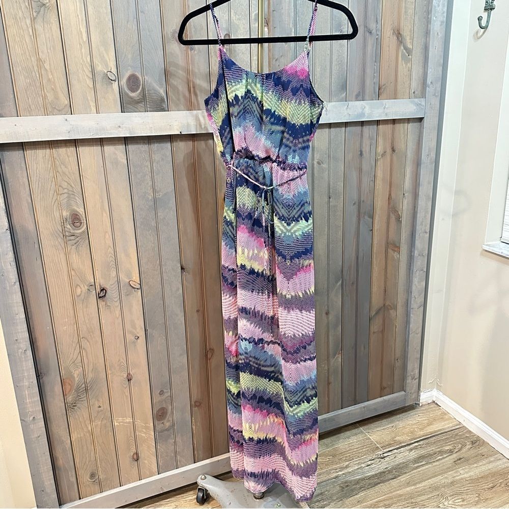 Olive and Oak multi-color spaghetti strap dress, XS